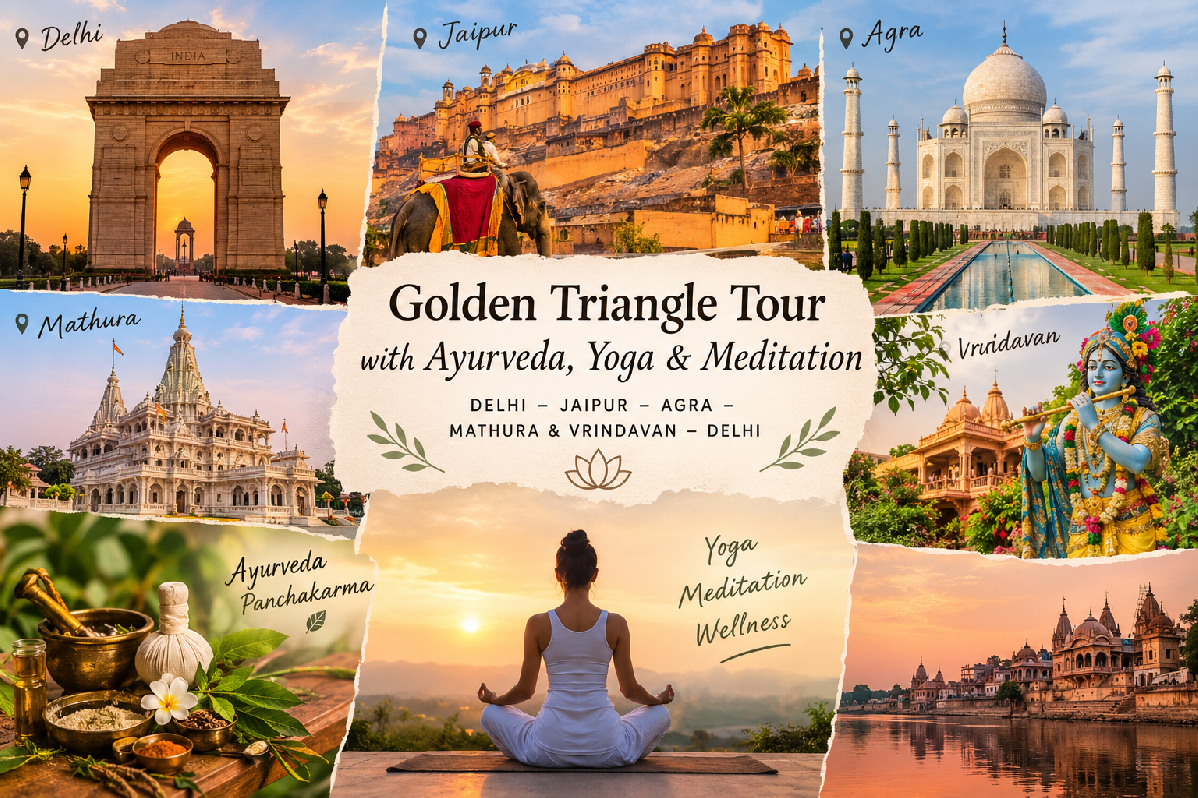 Golden Triangle Tour with Ayurveda, Yoga & Meditation